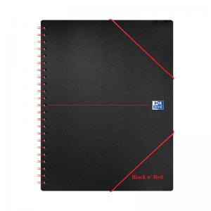 Black n Red Wirebound PP Meeting Book 160P A4Plus Pack of 5 100104323