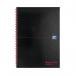 Black n Red Wirebound Recycled Ruled Hardback Notebook A4 (Pack of 5) 100080189 JDH67023