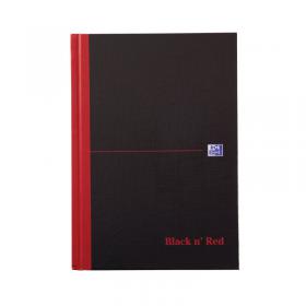 Black n Red Casebound Hardback A-Z Notebook 192 Pages A5 (Pack of 5) 100080491 JDH67197