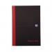 Black n Red Casebound Hardback A-Z Notebook 192 Pages A5 (Pack of 5) 100080491 JDH67197