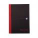 This photo features five Black n Red casebound hardback notebooks, each with 192 pages in A5 size. The elegant black and red design is visible on the cover of each notebook. These notebooks are perfect for organizing thoughts, ideas, and notes for various projects.