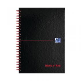 Black n Red Wirebound A-Z Hardback Notebook A5 (Pack of 5) 100080194 JDJ67001