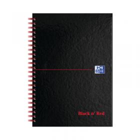 Black n Red Wirebound A-Z Hardback Notebook A5 (Pack of 5) 100080194 JDJ67001