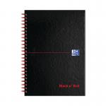 Black n Red Wirebound A-Z Hardback Notebook A5 (Pack of 5) 100080194 JDJ67001