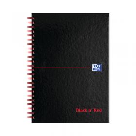 Black n Red Wirebound A-Z Hardback Notebook A5 (Pack of 5) 100080194 JDJ67001
