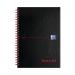 The image shows a black and red set of books and wirebound notebook. The books are hardback and the notebook is A5 in size. The pack includes 5 items.