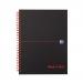 Black n Red Margin Ruled Wirebound Hardback Notebook 140 Pages A5+ (Pack of 5) 846354904