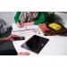 Black n Red Wirebound Hardback Notebook 5mm Square A4 (Pack of 5) 100080201 JDJ99085