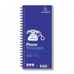 Cheap Stationery Supply of Challenge Wirebound Telephone Message Book 305 x 141mm 320 Messages 100080054 JDK71975 Office Statationery