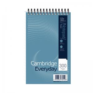 Cambridge Everyday Ruled Wirebound Notepad 300 Pages Pack of 5
