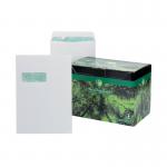 The photograph shows a pack of 250 white C4 envelopes from Basildon Bond. Each envelope has a window and a pocket, providing ample space for A4 sized documents. The elegant design and quality paper make these envelopes perfect for any professional or personal correspondence.