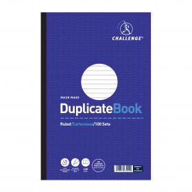 Challenge Ruled Carbonless Duplicate Book 100 Sets 297x195mm (Pack of 3) 100080527 JDL63042