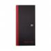 Black n Red Ruled Casebound Hardback Notebook 297 x 140mm (Pack of 5) 100080528 JDL66374