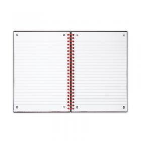 Black n Red Wirebound Ruled Perforated Hardback Notebook A5 (Pack of 5) 100080220 JDL67000