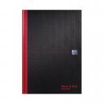 Black n Red Casebound Recycled Hardback Notebook 192 Pages A4 (Pack of 5) 100080530 JDL67019