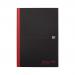 Black n Red Recycled Casebound Hardback Notebook 192 Pages A4 (Pack of 5) 100080530