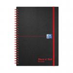 Black n Red Wirebound Recycled Polypropylene Notebook 140 Pages A5 (Pack of 5) 100080221 JDL67027