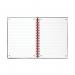 Black n Red Wirebound Recycled Polypropylene Notebook 140 Pages A5 (Pack of 5) 100080221 JDL67027
