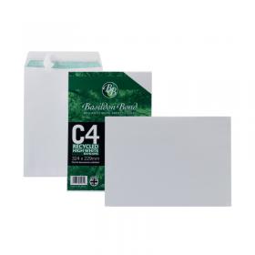 Basildon Bond C4 Pocket Envelope Plain White (Pack of 50) L80281 JDL80281