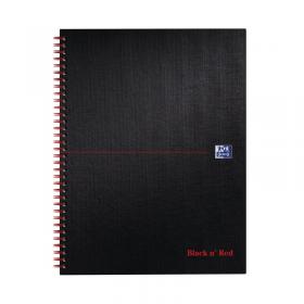 Black n Red Wirebound Smart Ruled Hardback Notebook 140 Pages A4+ (Pack of 5) 100080218 JDL96625