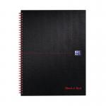 Black n Red Wirebound Smart Ruled Hardback Notebook 140 Pages A4+ (Pack of 5) 100080218 JDL96625