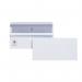 This image features a pack of 250 Plus Fabric DL Envelopes. They are white in color with a self-seal design and have a weight of 120gsm. These envelopes are in a wallet style and are perfect for any mailing or storage needs.