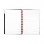 Black n Red Wirebound A-Z Hardback Notebook A4 (Pack of 5) 100080232 JDM67005