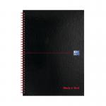 Black n Red Wirebound A-Z Hardback Notebook A4 (Pack of 5) 100080232 JDM67005