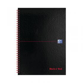 Black n Red Wirebound A-Z Hardback Notebook A4 (Pack of 5) 100080232 JDM67005