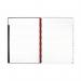 Black n Red Wirebound A-Z Hardback Notebook A4 (Pack of 5) 100080232 JDM67005