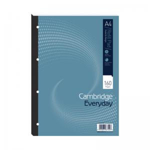 Cambridge Everyday Ruled Margin Refill Pad 160 Pages A4 Pack of 5