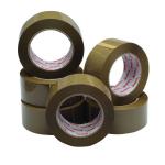 Polypropylene Packaging Tape 50mmx132m Brown (Pack of 6) HP PB-480132-25 JF03909