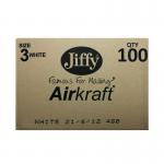 AirKraft Size 3 Bubble Lined Mailer White (Pack of 100) MAKC88006 JF79954