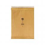 This image features a pack of 50 Jiffy Eco Padded Envelopes in size 7, measuring 341x483mm. The envelopes are gold in color and are labeled as Pb-7 and JPB-7. They each have a padded interior for protection during shipping.