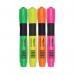 Ergo-Brite Assorted Erognomic Highlighter Pens (4 Pack) JN69980 JN69980