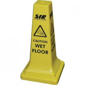 SYR Caution Wet Floor Hazard Warning Cone 21 Inches 992387 JS05079