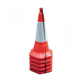 Red Standard One Piece Cone 750mm (5 Pack) JAA060-220-615 JS05830