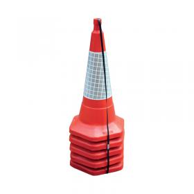 Standard One Piece Cone 750mm Red Pack of 5 208093 JS05830