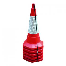 Red Standard One Piece Cone 750mm (5 Pack) JAA060-220-615 JS05830