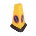 Yellow No Waiting Sand-Weighted Warning Cone JAD081-120-254 JS71398