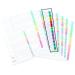 Concord Index 1-12 A4 White with Multicoloured Mylar Tabs 01301/CS13