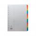 The picture shows a set of Concord Numbered Dividers, with 1-15 index tabs in vibrant multicoloured mylar. These A4 dividers are on a white background, ready to help organize your documents.