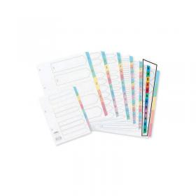 Concord Index A4 January-December White With Multicolour Tabs 02401CS24 JT02401