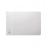Concord Index 1-20 A3 White Board with Clear Mylar Tabs 04801CS48 JT04801