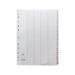 The photo shows a set of Concord numbered dividers, with a classic index style and 1-200 labeling. They are designed for A4 white boards and feature clear Mylar tabs.