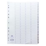 Concord Classic Index 1-200 A4 White Board Clear Mylar Tabs 05801/CS58 JT05801