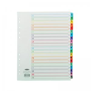 Concord Index A-Z A4 Extra Wide Multicoloured Mylar Tabs 07801CS78