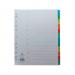 Concord Index 1-12 A4 Extra Wide Multicoloured Mylar Tabs 09801/CS98 JT09801