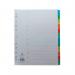 Concord Index 1-12 A4 Extra Wide Multicoloured Mylar Tabs 09801CS98 JT09801