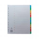 Concord Index 1-12 A4 Extra Wide Multicoloured Mylar Tabs 09801CS98 JT09801